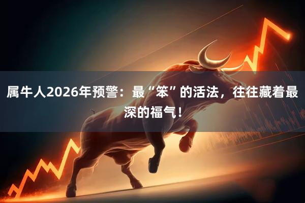 属牛人2026年预警：最“笨”的活法，往往藏着最深的福气！
