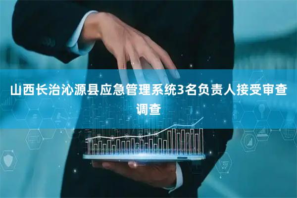 山西长治沁源县应急管理系统3名负责人接受审查调查