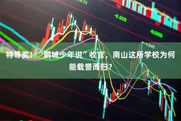 特等奖！“鹏城少年说”收官，南山这所学校为何能载誉而归？
